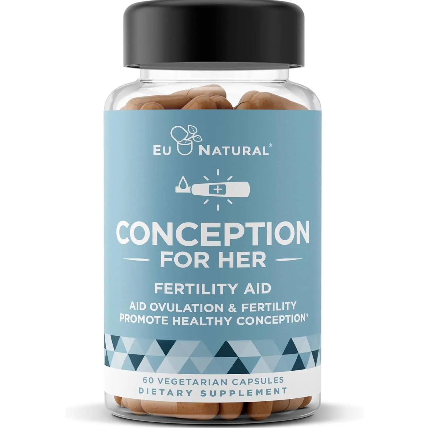 Conception for Her Fertility Supplements for Women - Ovulation, Hormonal Balance & Regular Cycle Support - Myo-Inositol, Folate, Shatavari & Vitex - 60 Vegetarian Capsules