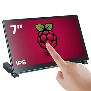 7-inch DSI capacitive touchscreen, 800×480 resolution, compatible with Raspberry Pi LCD monitors, driverless plug-and-play.