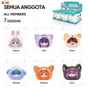 EAKI Licensed Frieren Animal Party Plush Blind Box, Cute Chibi Anime Keychain Bag Charm, Features Rare Hidden Chase Figure, Ideal Birthday Gift
