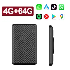 4G + 64G Wired to Wireless Car AI Box, Android 14 System Mini Dongle, WiFi Netflix Youtube Car AI Box for Audi Toyota Audi VW Golf Mercedes Subaru