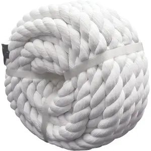 White  Rope 1 inch x 20   Thick Rope for Tug of War Swing  Nautical Crafts
