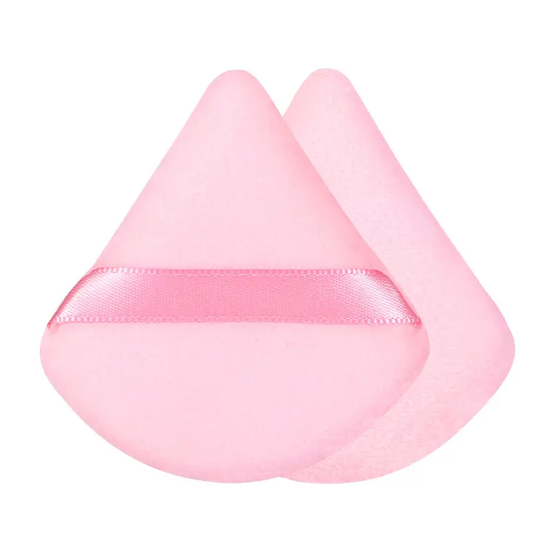 20pcs Triangle Loose Powder Puffs Fan Shape Setting Powder Sponge Beauty Makeup Tools Easy to Clean Home Use Outdoor Soft