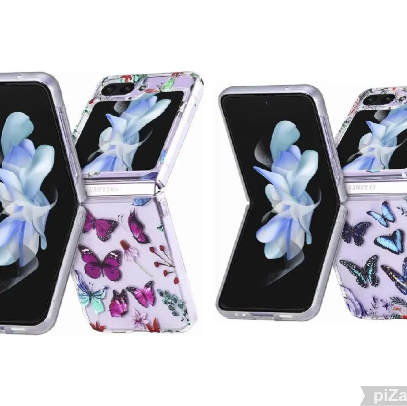 For Galaxy Z Flip 5 - Butterfly Print Patterned Ultra-Thin Shockproof TPU Case