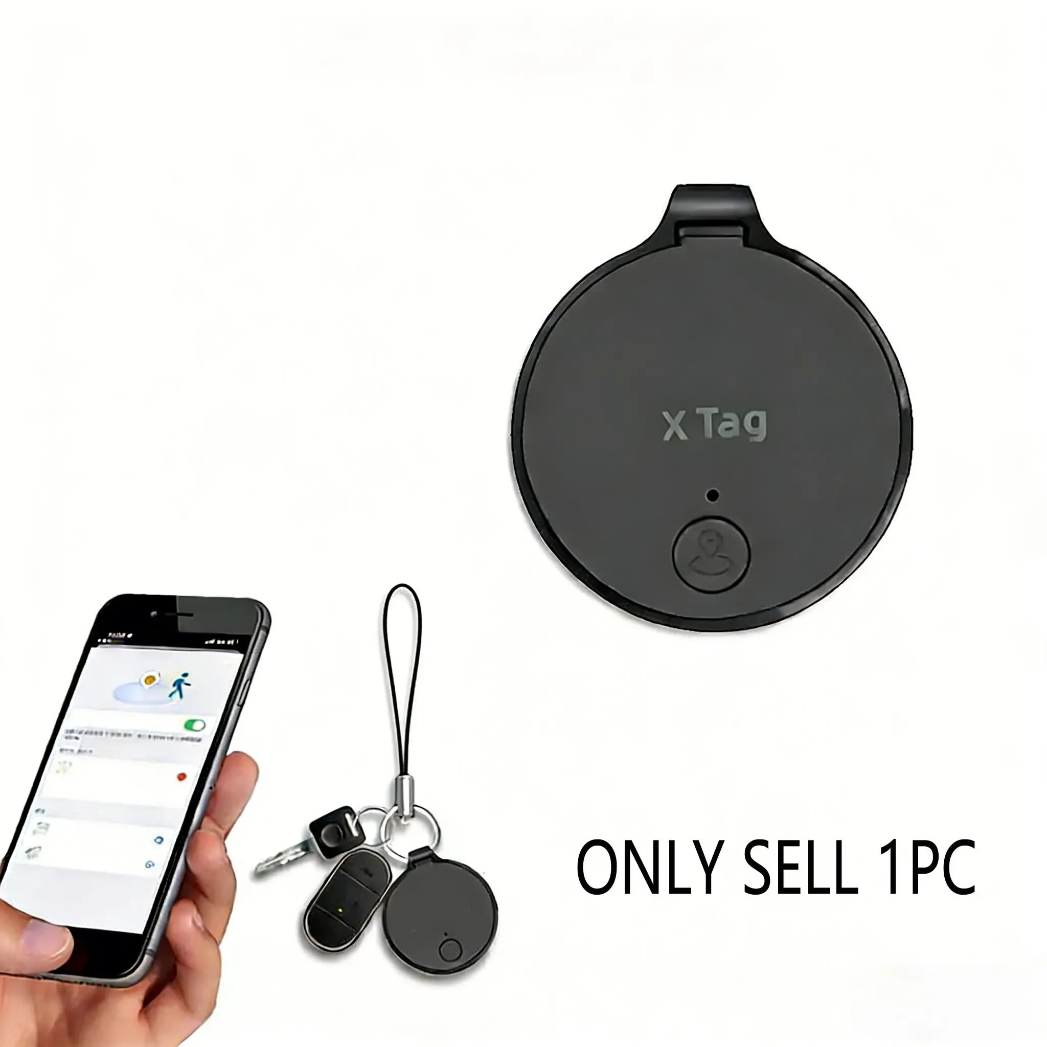 GPS Locator for iOS Phone, Find My Bte Tracker, Anti-Loss Device, Global Positioning, Remote Search, Precise Location, Track Keys, Cars, Pets, Smart Tracker, Smart Key Finder