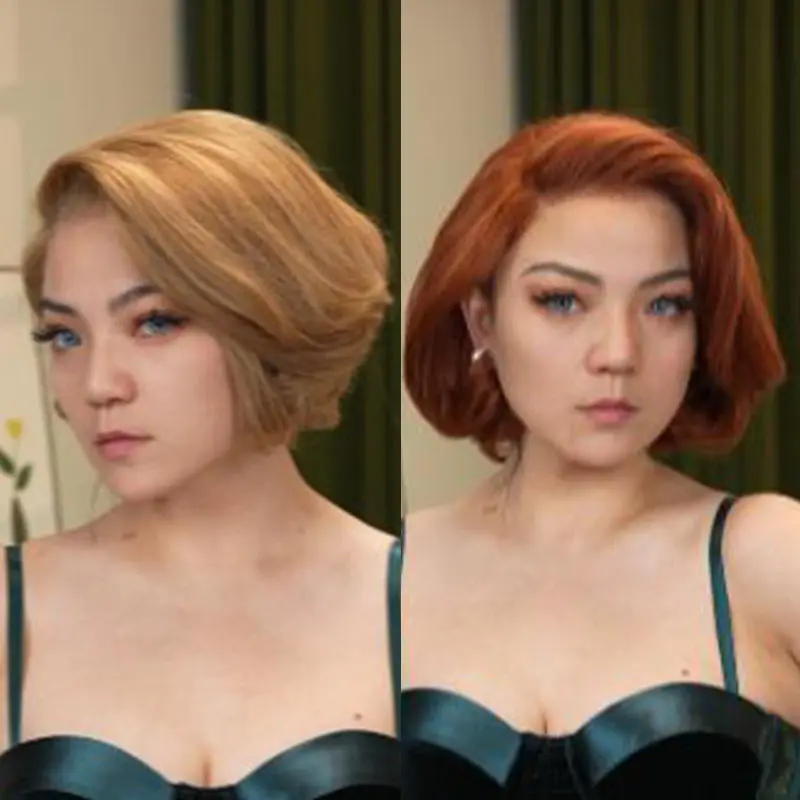 Champagne Reddish+Barbie Blonde