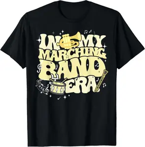100% Cotton In My Marching Band Era Season Back To School With The Band T-Shirt