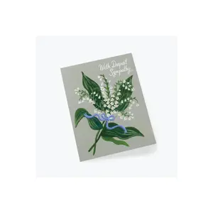 Lily of the Valley Sympathy Card