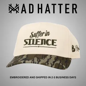 Suffer in Silence/Be a Man Collab Embroidered Trucker Hat