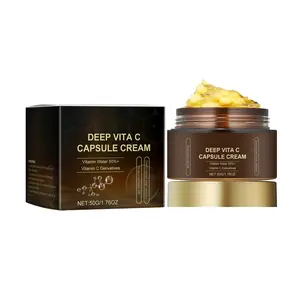 Vitamin C Capsule Face Moisturizer with Niacinamide & Vitamin E, Hydrating Facial Cream for Soft, Smooth & Even-Looking Skin