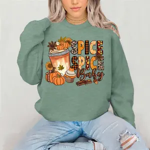 Spice Spice Baby Crewneck Sweatshirt Gildan Everyday Style Shirtsleeve love casual comfortable super soft relaxed fit unisex Sizing womenswear Streetwear  vintage Crewneck Printed Loose Graphic TopHad