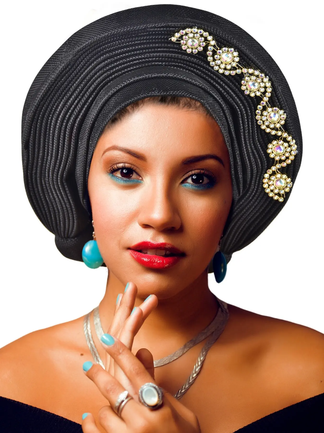 Stylish Nigerian Headband, African Turbans Hats & Headties 