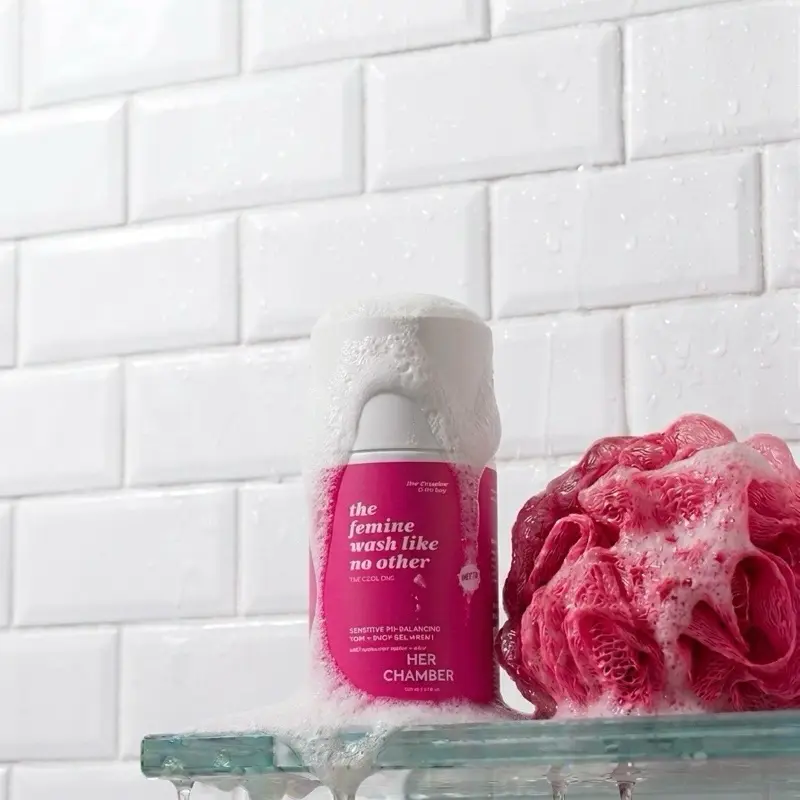 Her Chamber | Mini Refresh pH-Balancing Feminine Wash with Peppermint & Aloe Vera ,Refresh and Soothing Gel Sensitive
