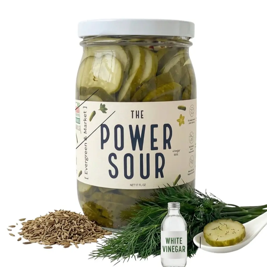 [PICKLES] The Power Sour Crunchy & Refreshing Pickle Chips - Pickle Flavor, Sugar-Free, Low Sodium, No Colors/Harmful Preservatives, Savory, Cocktail-Ready, Crafted for Sour Enthusiasts - 17 oz