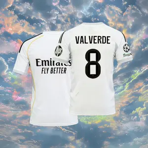 2026 home white VALVERDE No. 8 cool short-sleeved jersey