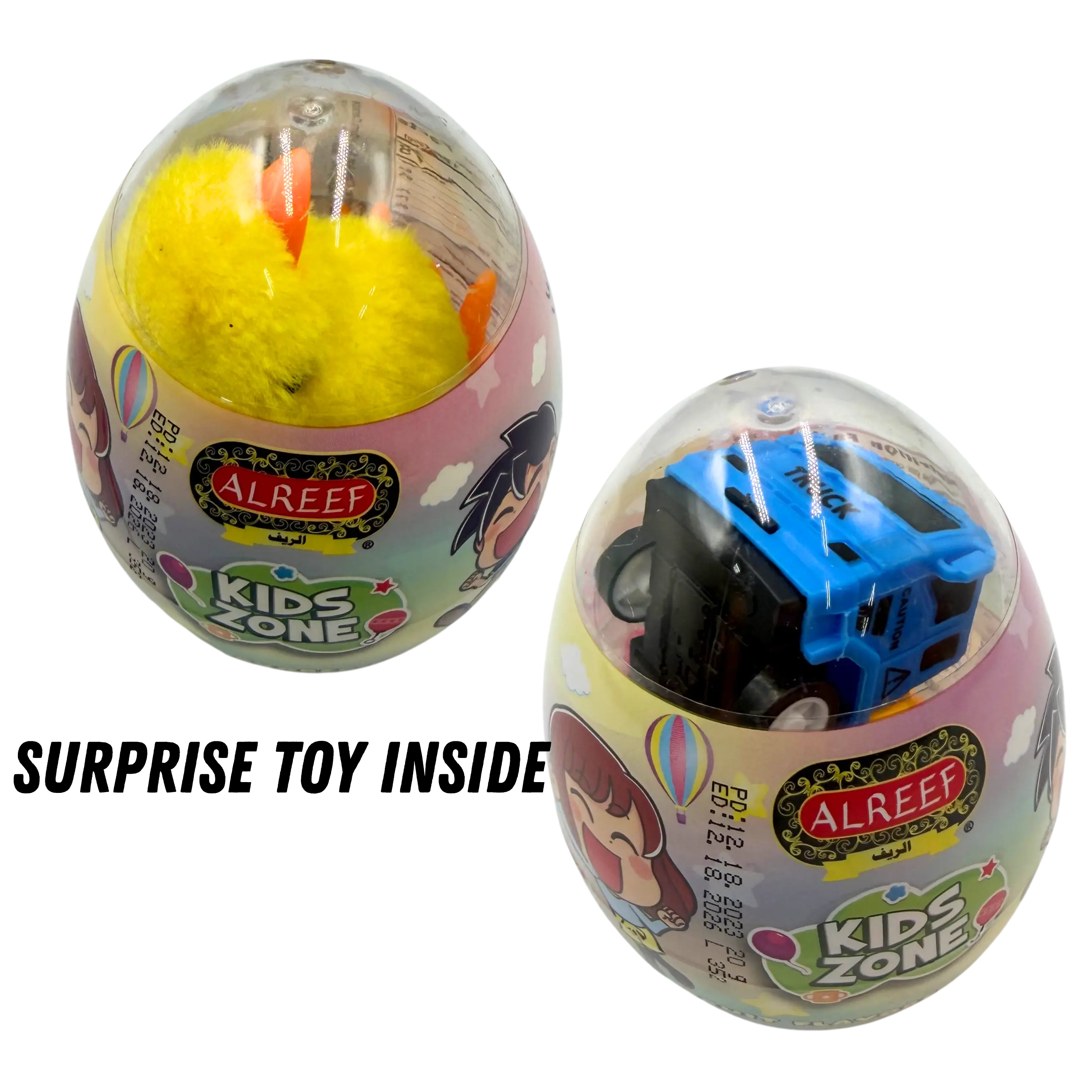 ALREEF Kids Zone Fruit Candy & Toy Egg – Surprise Toy Inside 20g
