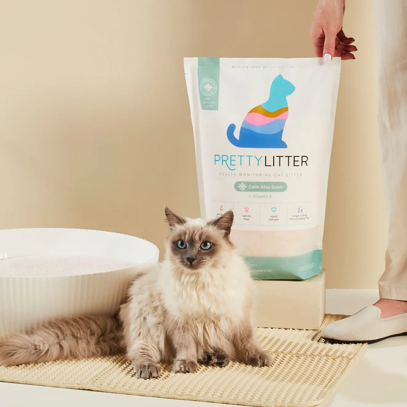 PrettyLitter Calm Aloe Scented Cat Litter, 6lb PrettyLitter Calm Aloe Scented Cat Litter, 6lb