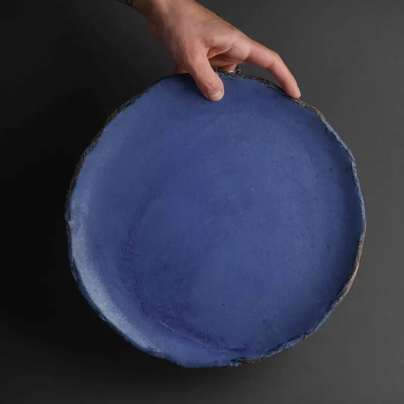 Stoneware Pottery Plate, Dinner Plate