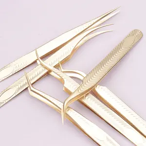 Precision Eyelash Extension Tweezers - Stainless Steel Lash Tool