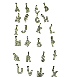 High quality Letters charms durable pendants No Green Skin Alphabet Charms for Jewelry