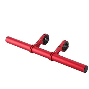 Lightweight and Durable Bike Bicycle Double Handlebar Extender Extension,1Aluminum alloy Super Long Bracket