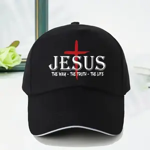 Jesus The Way The Truth The Life Adjustable Baseball Cap Lightweight Sun Protective Polyester Hat Premium Printing Hand Washable Ideal Gift