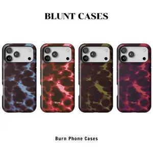 Blueberry Ember - Ember Fusia - Forest Burn - Berry Burn | Blunt iPhone Case – Burn Print Aesthetic Cover for iPhone 17 Pro Max/16/15/14/13/12/11 All Series | Durable Compatible & Wireless Charging Ready | Durable & Stylish | Gift for Her & Lover