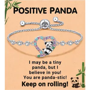 Cute Panda Bracelets Gift for Firends Daughter Granddaughter Daily Clothing Decor