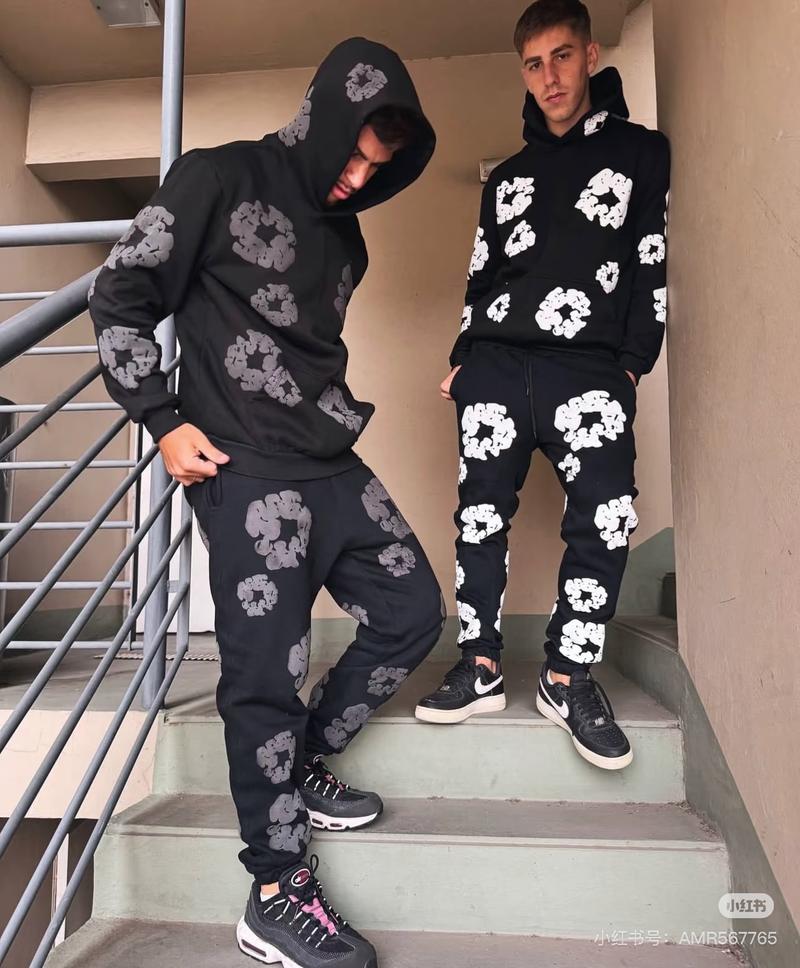 Denim Tears Unisex Fashionable Foam Cotton Printed Hoodie & Sports Suit Classic European and American Style Comfortable Durable Versatile for Multiple Occasions All Seasons