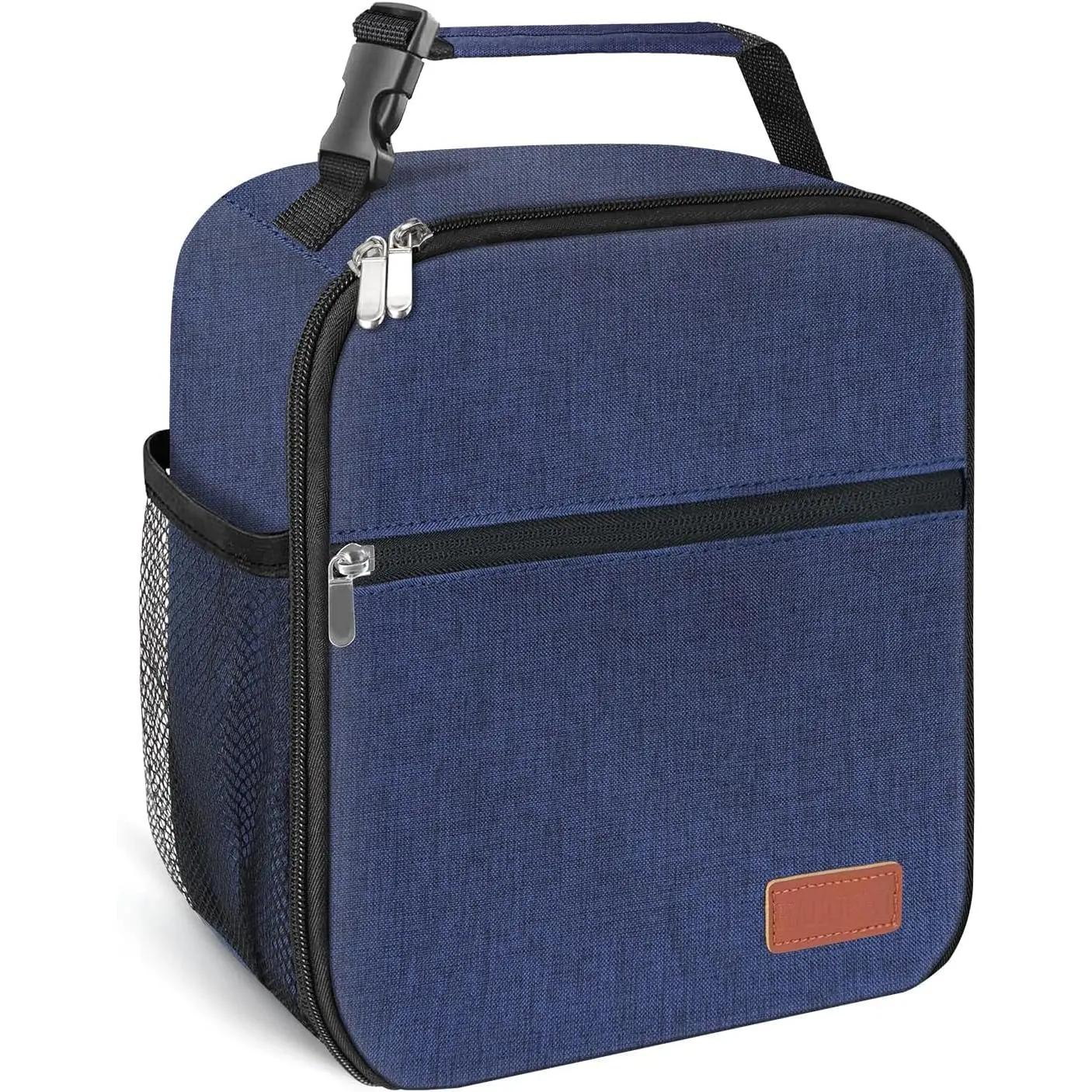 Insulated Lunch Bag for Adults, Durable Reusable Small Blue Lunchbox (Suitable for Men, Women, Kids), Insulated Lunch Bags