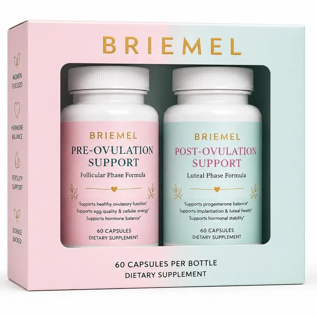 Fertility Wellness Supplement Bundle with Vitamins for Herbal Nutrition & Health Support