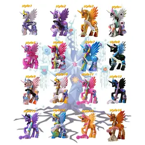 Random 1pc Small Horse Statue, Moonlight Dreamer Plastic Collection, Perfect Gift for Birthdays, Christmas, Halloween, Easter, Hanukkah Decorations