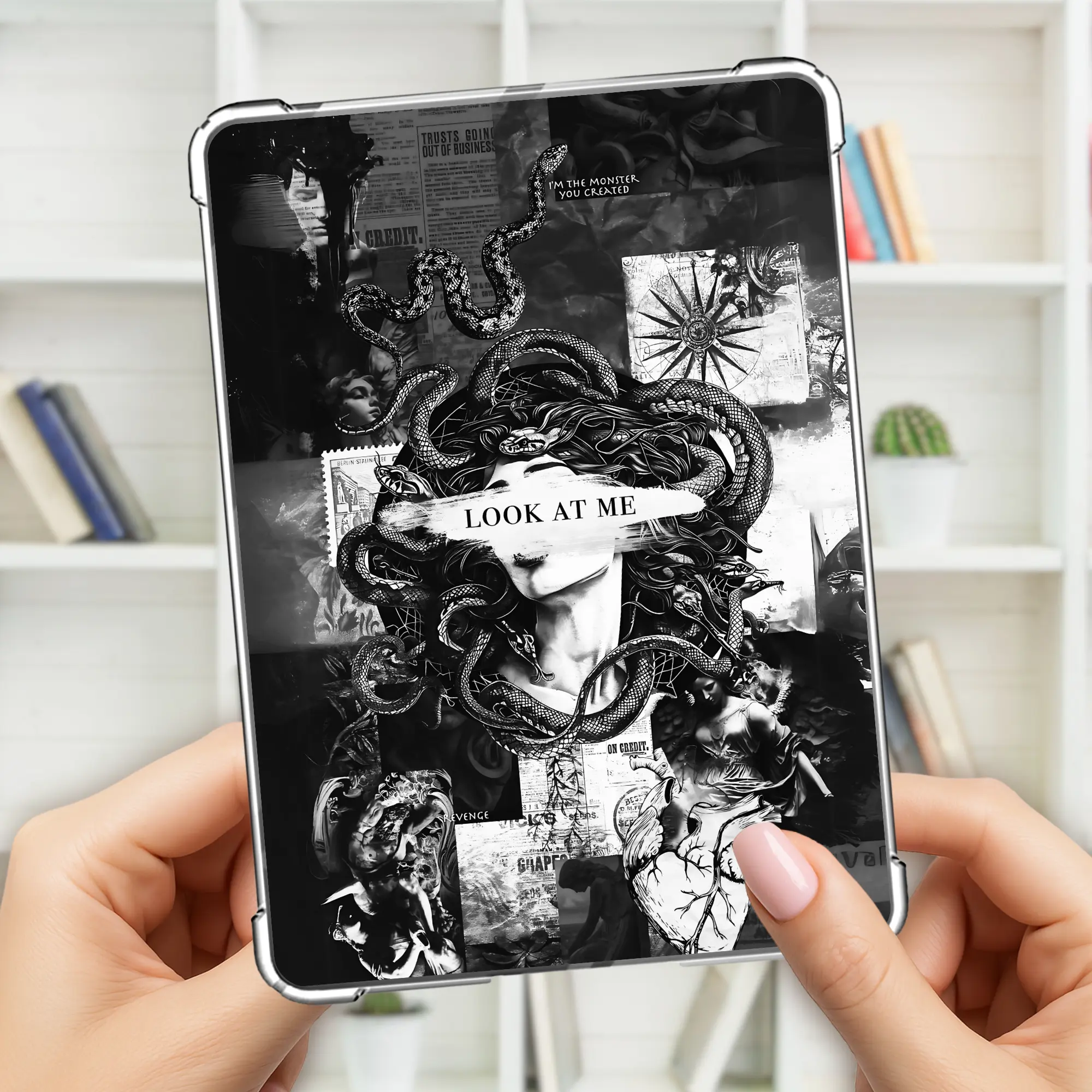 Kindle/ Fire/ Kobo Insert Medusa Inspired Paperwhite - Basic, Oasis, Colosoft, Scribe, ipad, kids, Greek Gods, Romance, Fantasy - Book Lover