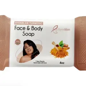 Byenblan Turmeric Face & Body Soap 4oz Anti-inflammatory Antioxidant Properties 1 Piece