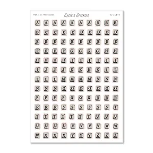 Metal Letter Beads • Letters & More