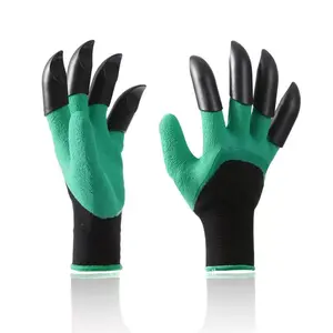 Gardening Gloves with Claws on Both Hands Garden Genie Gloves with Claws - Waterproof Gardening Gloves for Digging Planting, Breathable Rubber Work Gloves for Yard Gardening