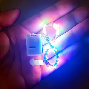 LED Fairy Lights Battery Powered, 20 LED Firefly Star Moon Light Outdoor Twinkle Lights for Wedding Party Bedroom Garden Christmas Decorations, Led Lighted