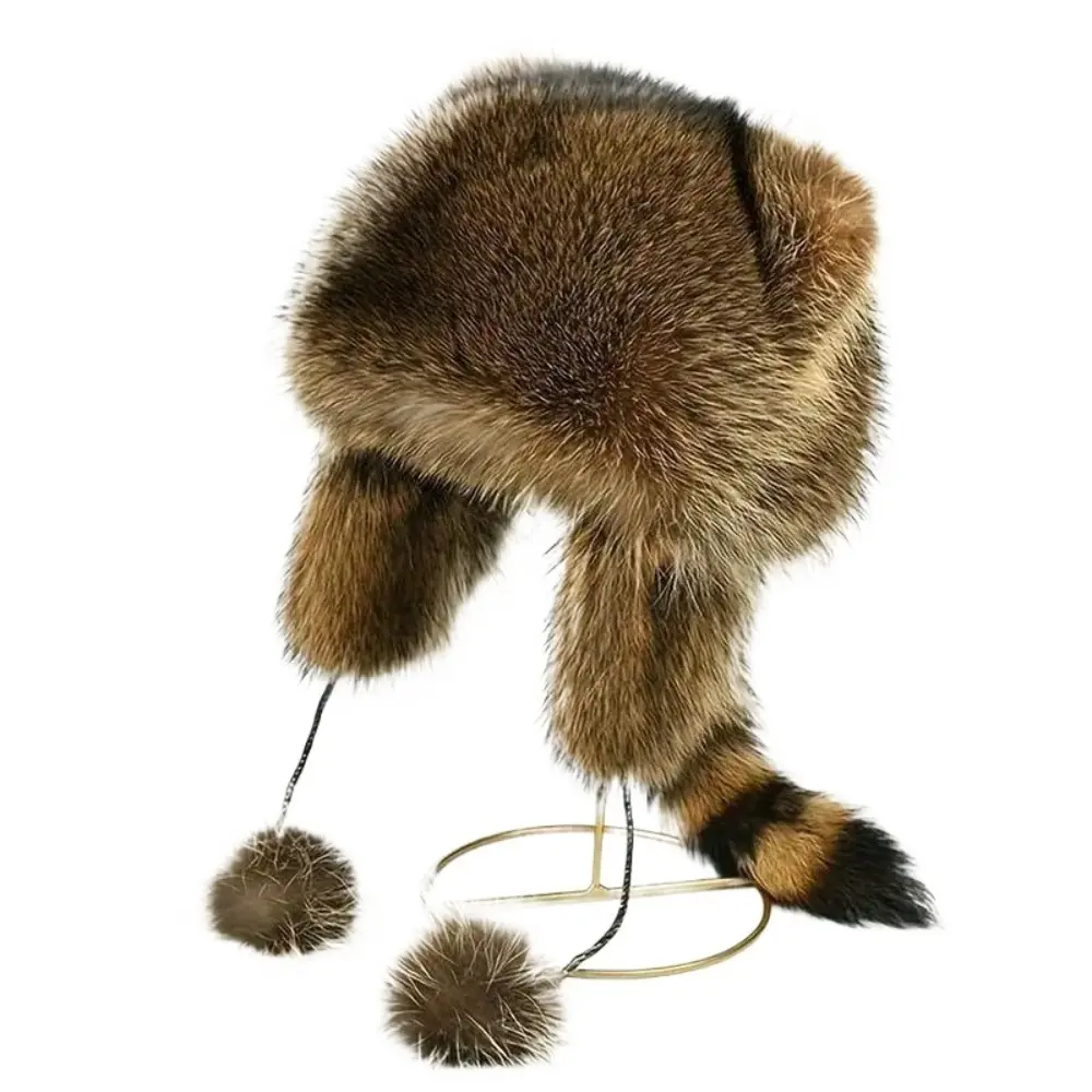 2026 new Y2K style faux fur winter hat, detachable fluffy ear cushions, hypoallergenic material, machine washable, suitable for outdoor comfort in cold weather, street style accessories