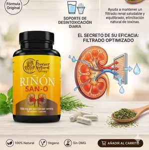 Forever Natural Botanics RIÑON SAN-O Natural Kidney Detox with Horsetail Herbs Chanca Piedra 90 Capsules Supplement for Urinary Health - Healthcare, Dietary