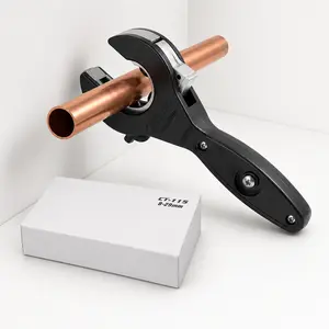 2-in-1 Ratcheting Tubing Cutter Heavy-Duty Pipe Cutting Tool for 1/4" to 7/8" Copper PVC & Soft Metal Tubing Compact Plumbing Hand Tool 6-29mm Cutting Range