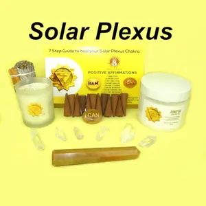 Solar Plexus Chakra Healing Kit - Chakra: Crystals, Aromatherapy, Healing Guide, Prayers, Mudras, Meditation - Chakra for beginners