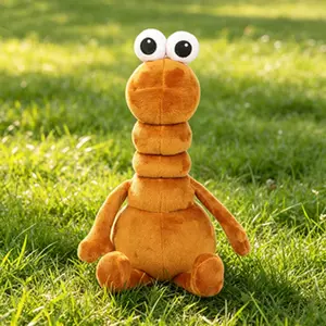 Meme Worm Plush Toy, Soft Stuffed Animal, Cute Marcus the wormCartoon Character Doll