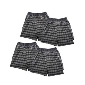 12 Pack Men's Cotton Blend Boxer Shorts Random Mixed Color Woven Relaxed Fit Boxers Breathable Underwear Button Fly Pouch Elastic Waist Menswear