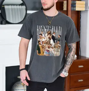 Dad Customized Bootleg Shirt, Custom Dad T shirt, Custom Photo Shirt, Best Dad Ever Shirt, Father's Day, Your Vintage Design Bootleg Rap Tee