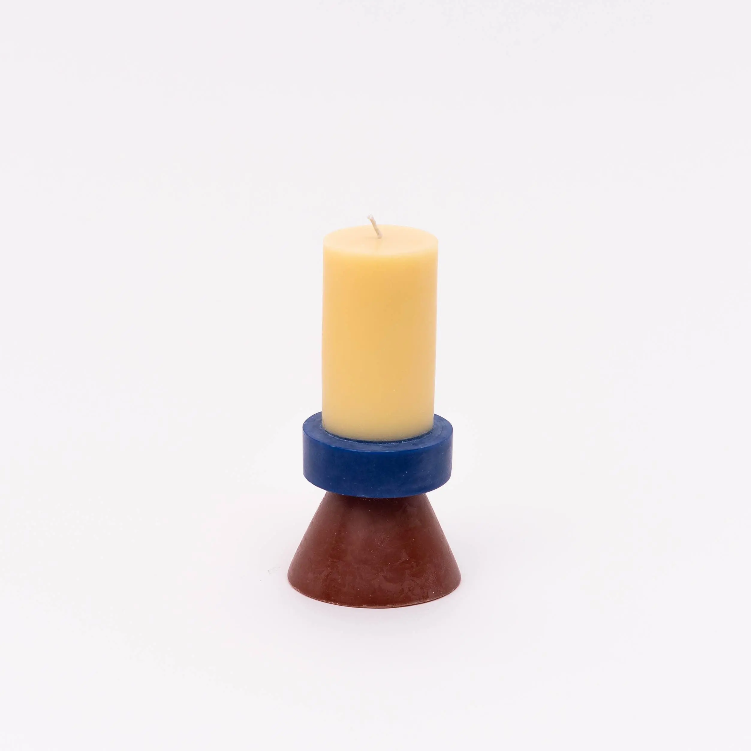 Stack Candle Tall | Banana Navy Chocolate