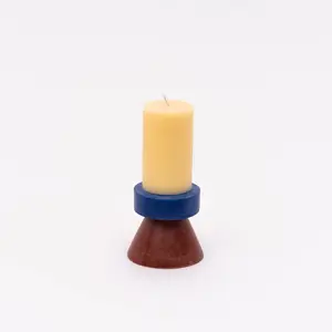 Stack Candle Tall | Banana Navy Chocolate