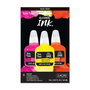 Brea Reese Alcohol Ink 3 Pack - Neon Pink, Neon Yellow, Neon Orange