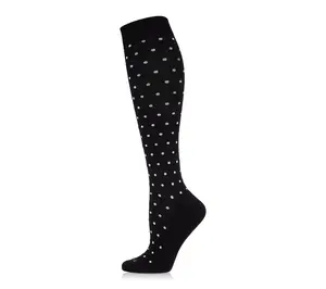 MeMoi Women's Polka Dots Graduated Compression Socks
