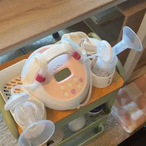 Spectra Pump Caddy Organizer | S1 S2 Bottle Holder & Cord Storage (+FREE Tube Cap Puller) for Newborn Nursing Moms