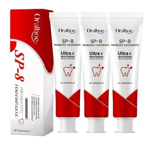 5pcs Probiotic Toothpaste SP-8, Deep Cleaning, Fresh Breath, Peppermint Cleansing