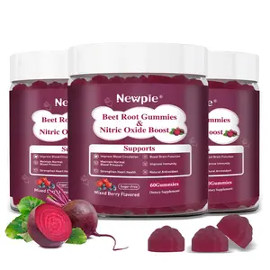 Nature’s Beet Root Gummies - Cardio & Heart Health Superfood | Mixed Berry | Vegan, Non-GMO, Gluten-Free | 60 Count